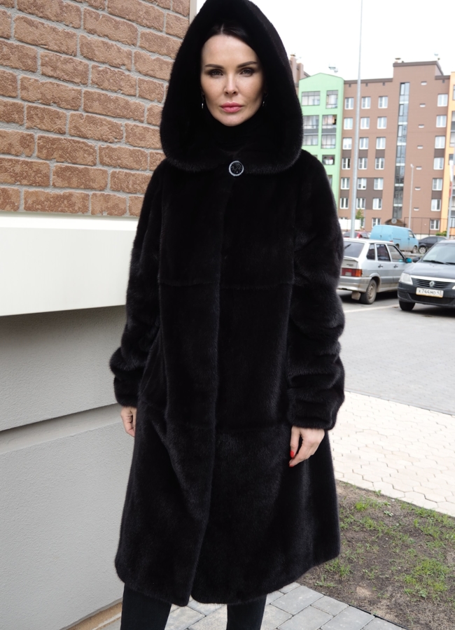 Шуба из норки модель № S-751 в кредит
