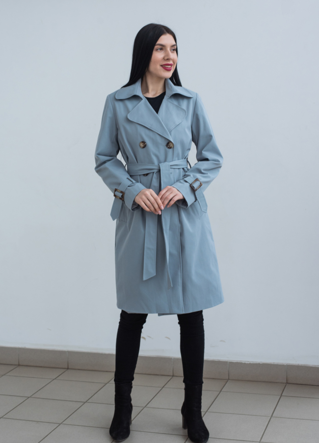 фото Тренч женский с английским воротником  модель № 22850