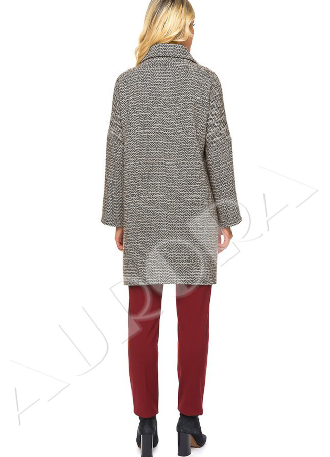 Пальто Aurora на молнии  модель № 409/1 универмаг малина