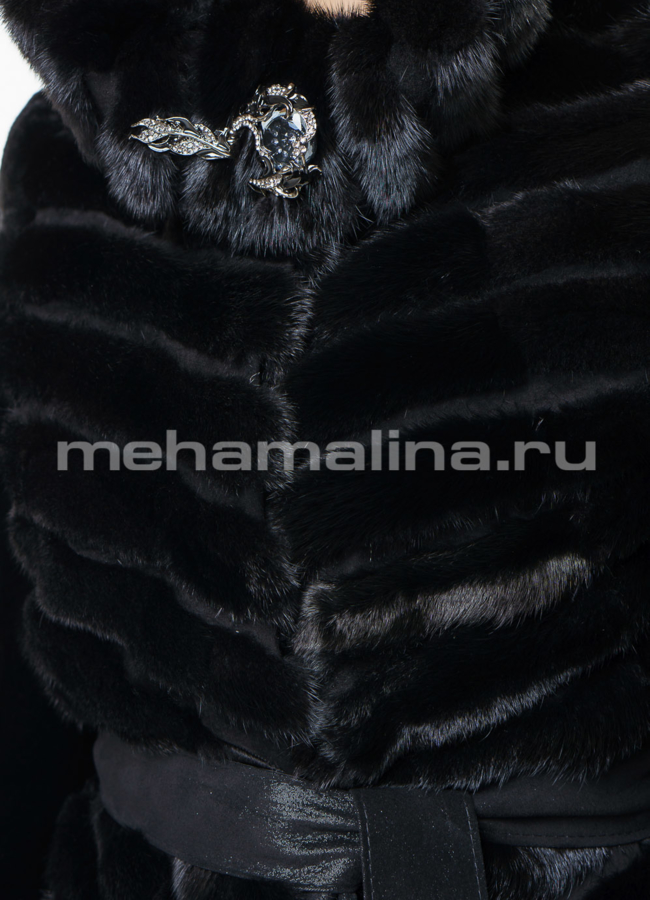 Шуба из мутона модель № S-565 универмаг малина