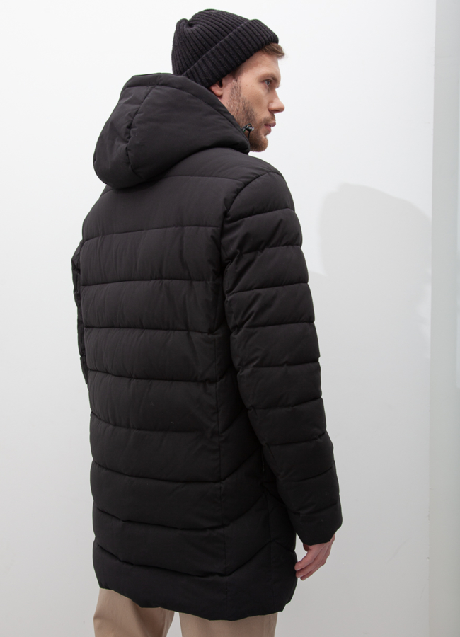 фото Пуховик мужской зимний с капюшоном модель № 21000