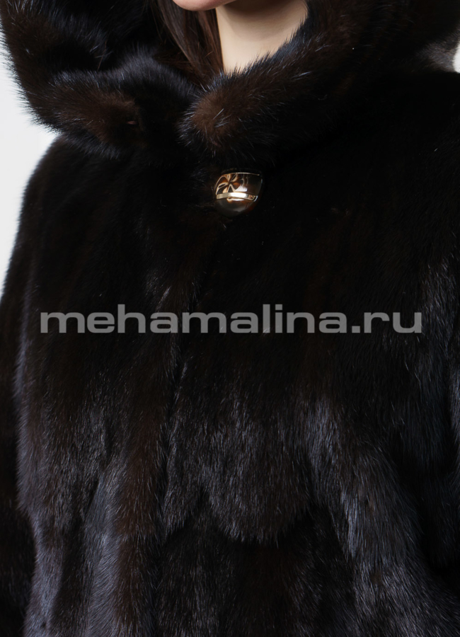 Шуба норка модель № S-567 универмаг малина