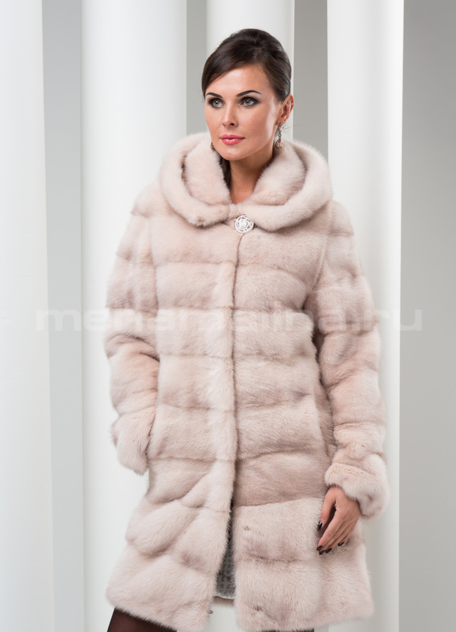 Шуба из норки цвет 