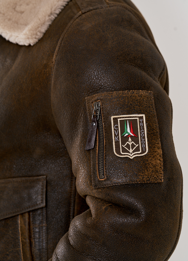 Куртка - пилот из овчины модель № DM-502 в рассрочку