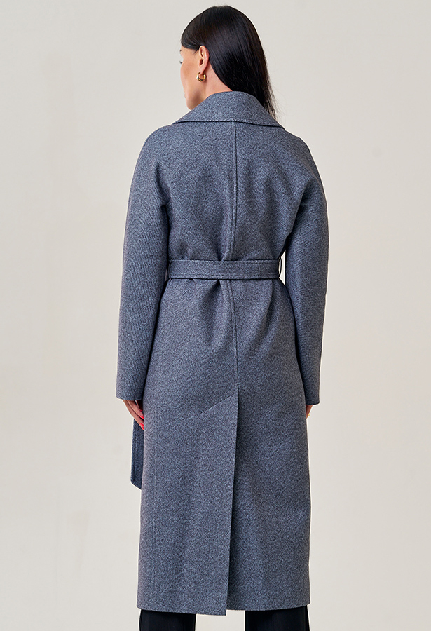 Женское пальто с английским воротником модель № 22945 в кредит