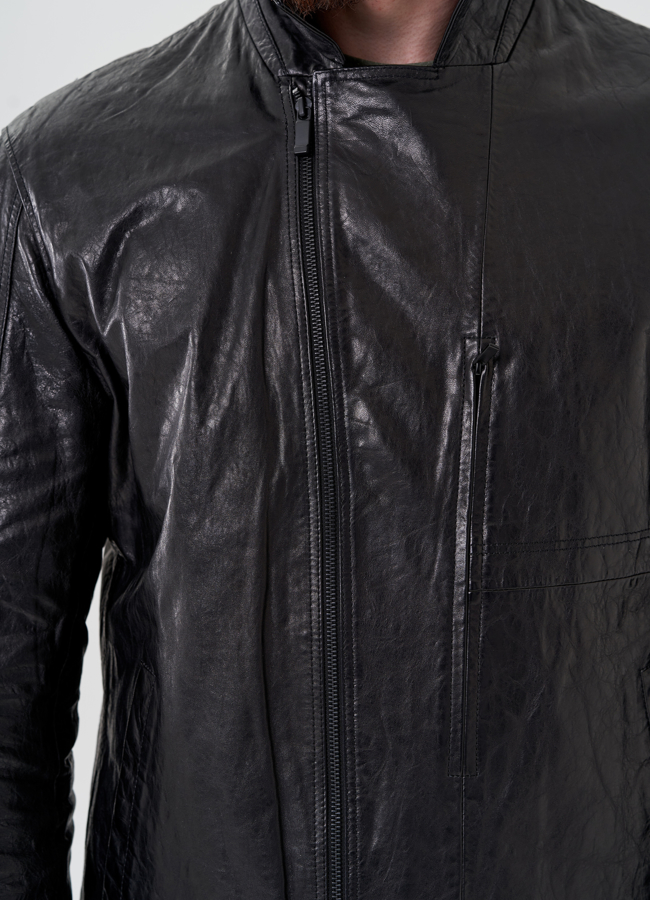 Мужская куртка из натуральной кожи модель № 24441 универмаг малина