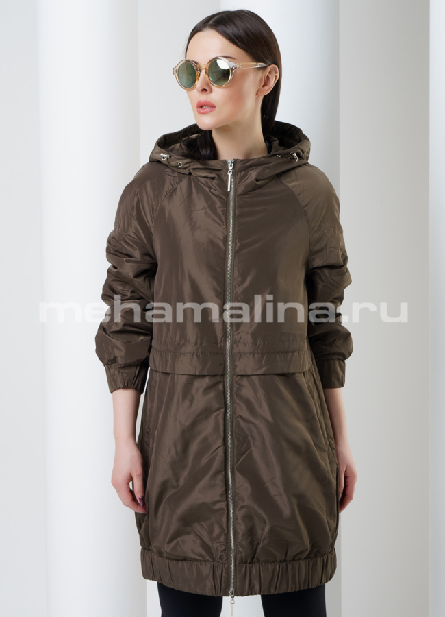 Плащ модель № PK-18 меха малина