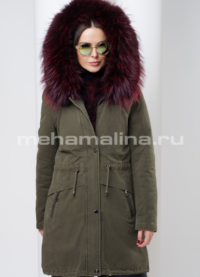 Парка женская модель № П-95 универмаг малина