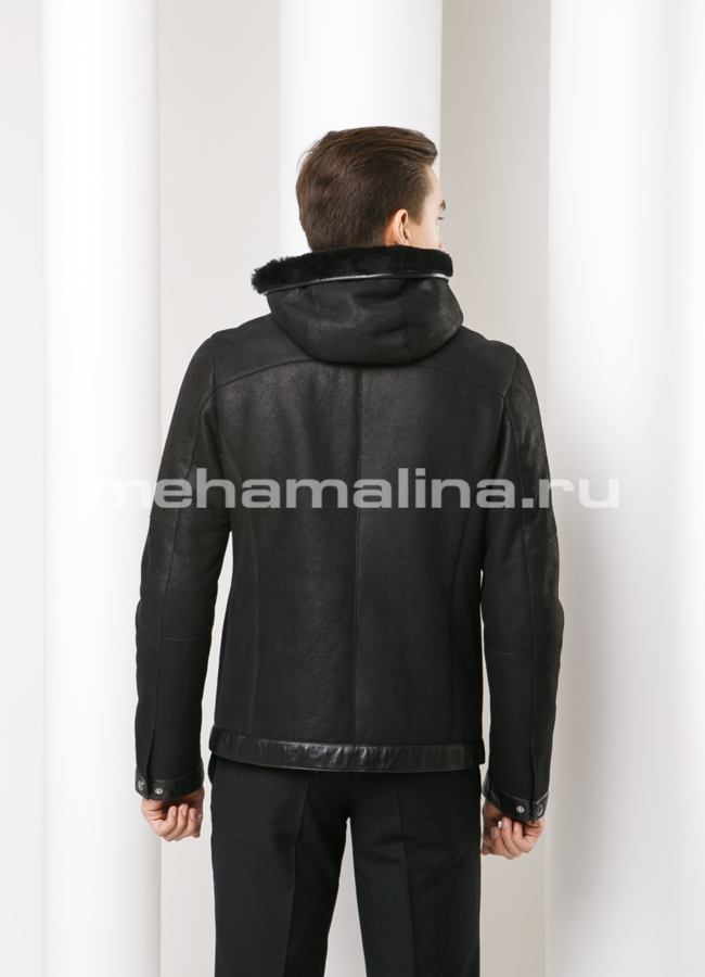 Дубленка на молнии модель № DM-109 в кредит