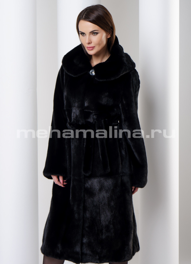 Шуба из скандинавской норки модель № S-555 универмаг малина