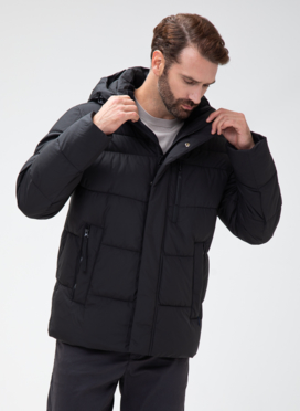 Мужской пуховик с капюшоном 