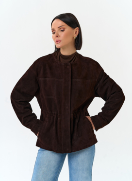 Жакет из натуральной замши