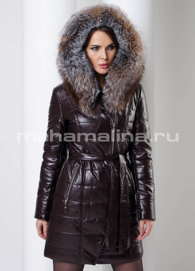 Пуховик с капюшоном модель № 8779 универмаг малина