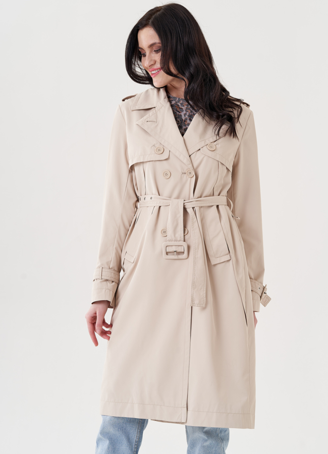 фото Плащ женский с английским воротником   модель № 24478