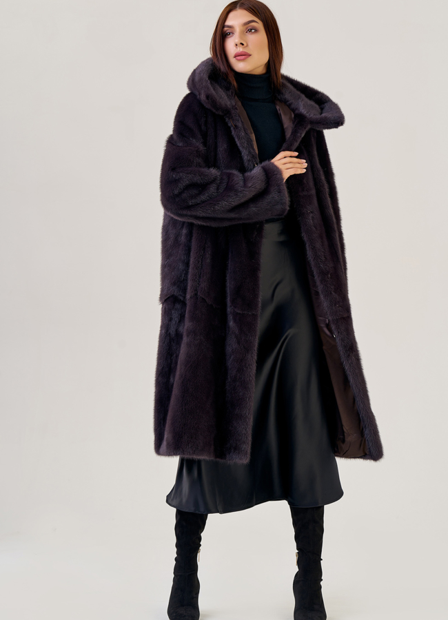 фото Длинная классическая шуба модель № 78849