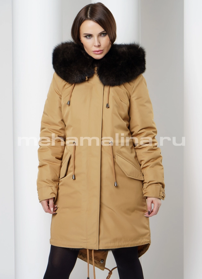Парка с мехом модель № П-214 универмаг малина