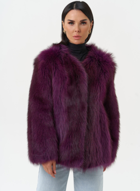 Женская куртка из меха канадского енота Женская куртка из меха канадского енота