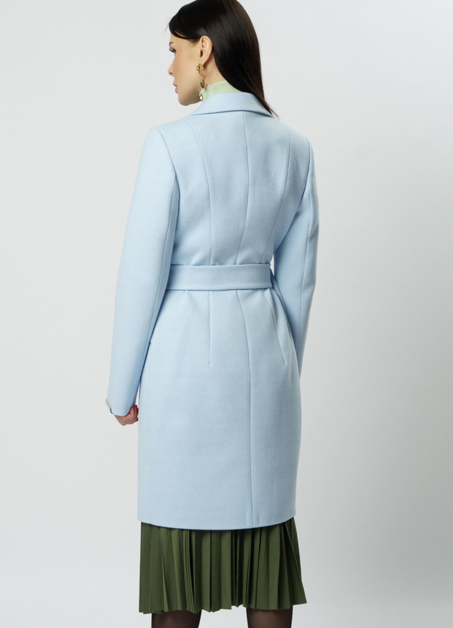 фото Женское приталенное пальто модель № 049/4