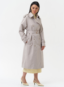 Женский плащ с английским воротником