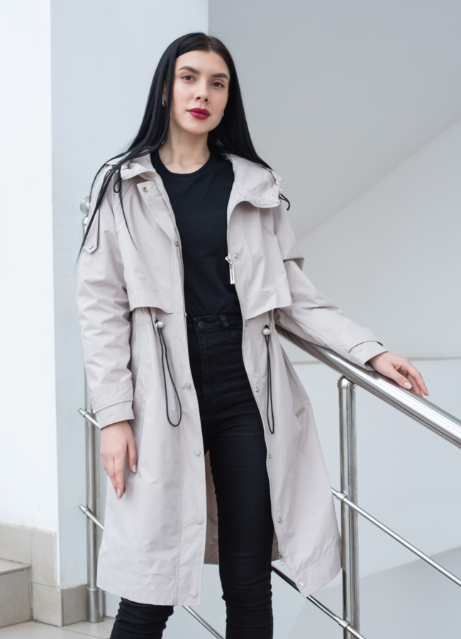 Парка женская с капюшоном  модель № 22768 универмаг малина