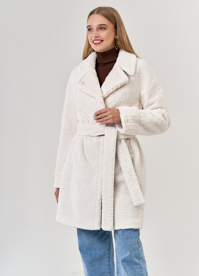 Полупальто с английским воротником модель № 21499 универмаг малина