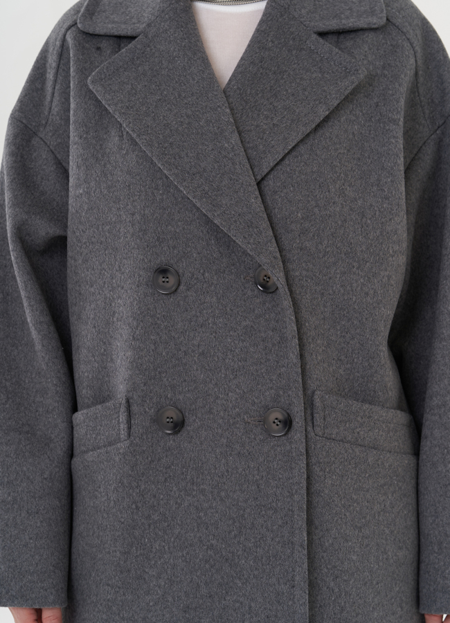 Двубортное пальто-пиджак модель № 27099 универмаг малина