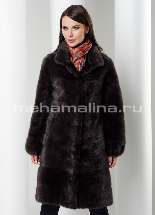 Шуба из норки модель № S-538 универмаг малина