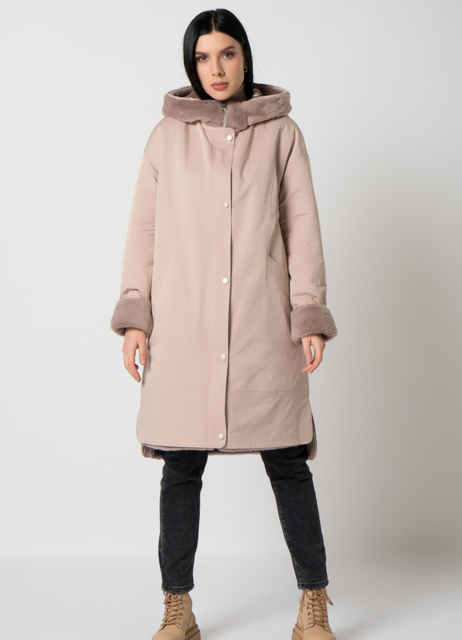 фото Двухсторонняя парка с шерстью модель № 61403