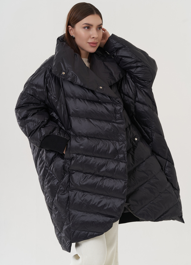 Женский пуховик оверсайз  модель № 25960 в рассрочку