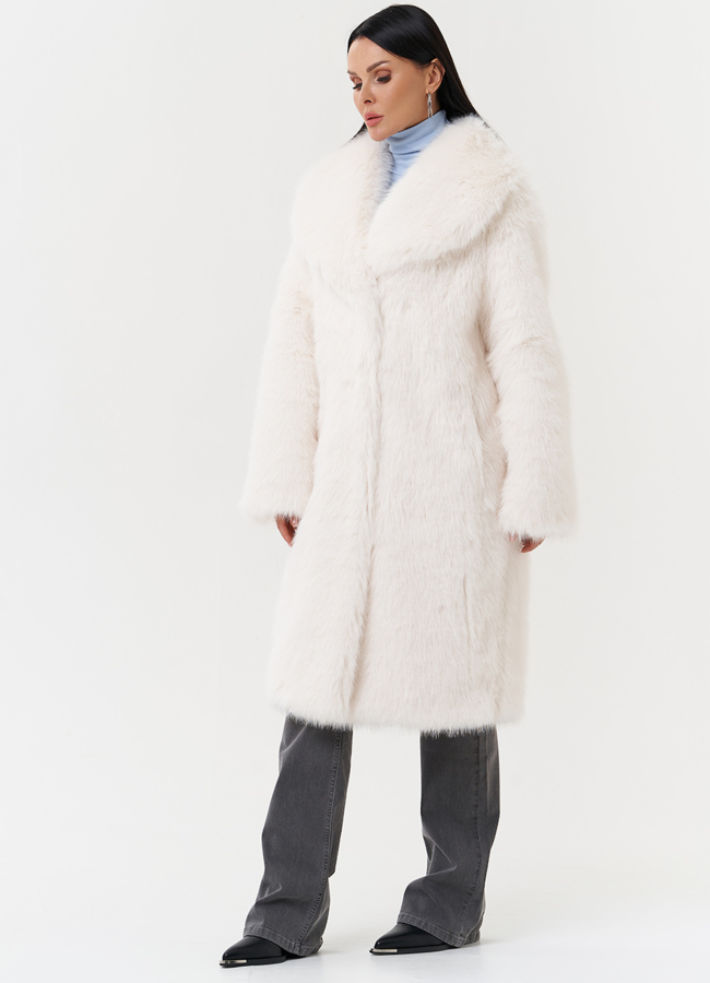 Женская шуба из эко меха модель № 28688 в кредит