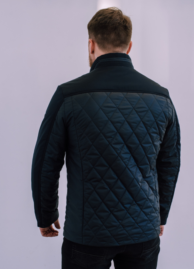 Мужская куртка синего цвета  модель № 22533 универмаг малина