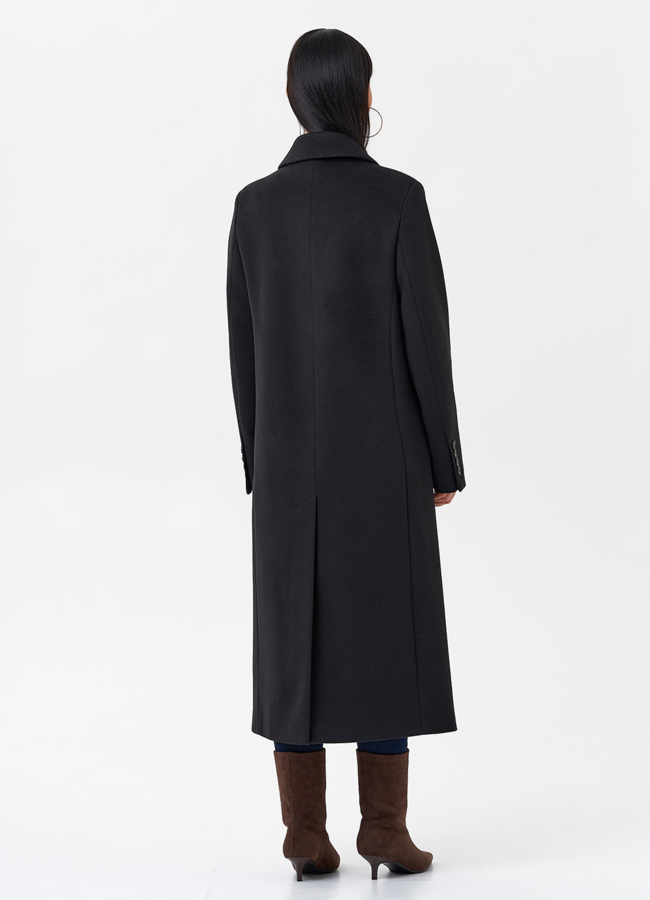 Длинное двубортное пальто с английским воротником модель № 29543 в кредит Длинное двубортное пальто с английским воротником модель № 29543 в кредит