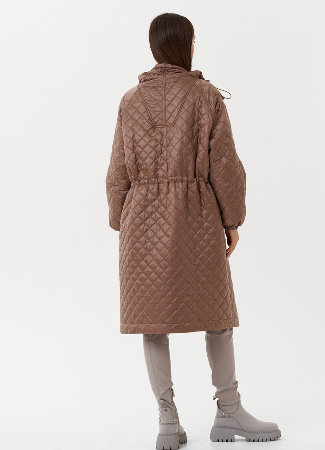 Женское утепленное пальто модель № 27150 универмаг малина