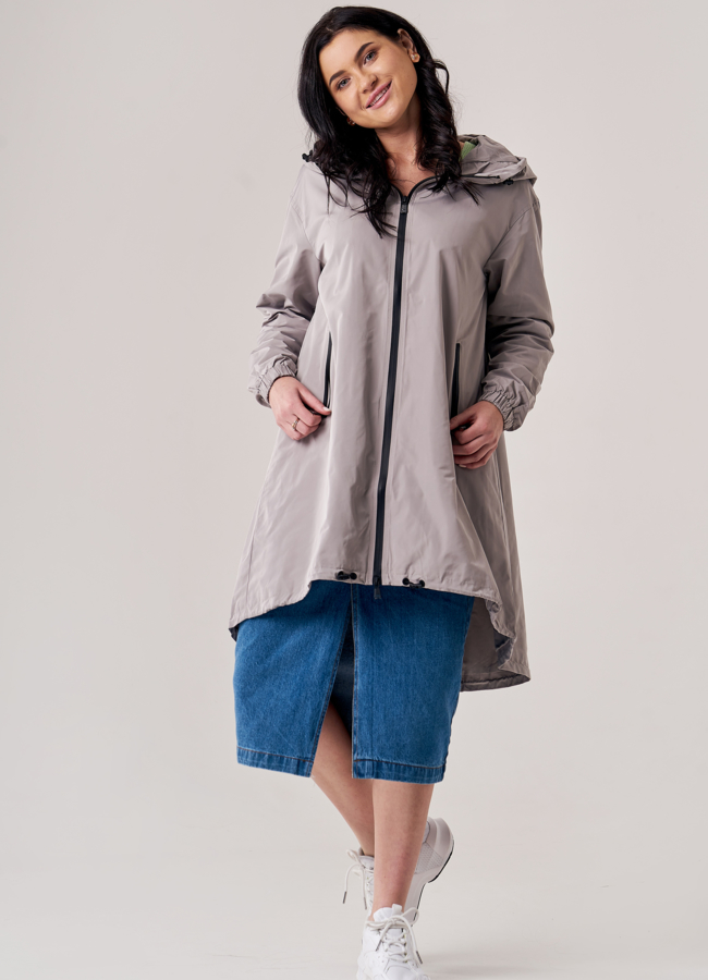 Плащ женский с капюшоном модель № 20776 в рассрочку