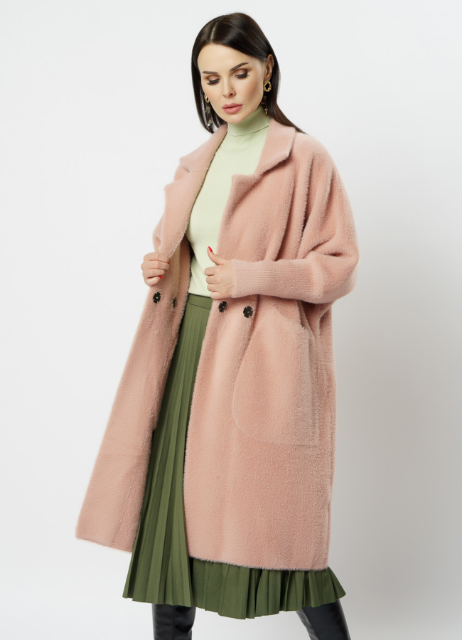 Женский кардиган в цвете пудра модель № 20517 универмаг малина