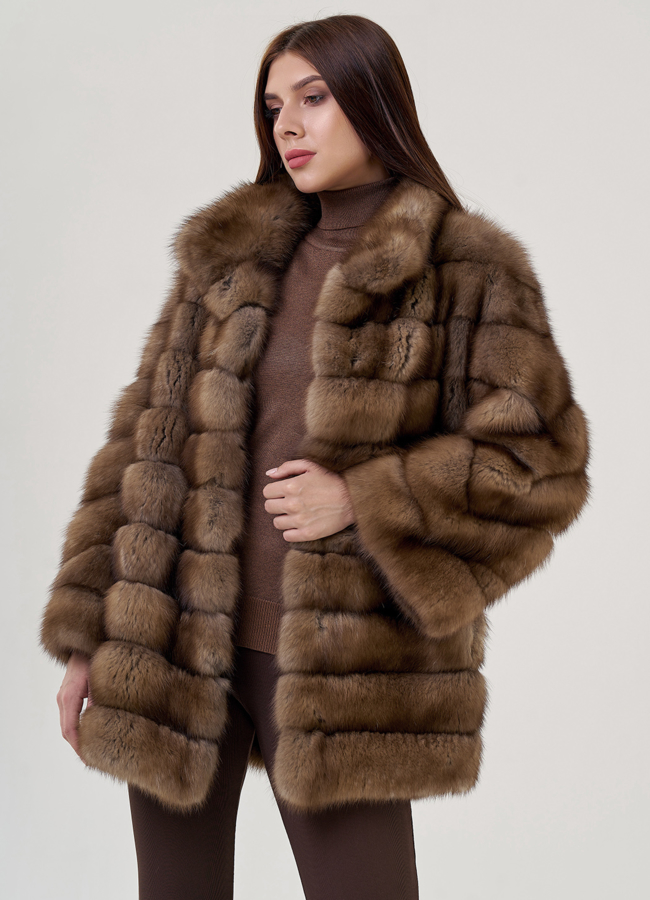 Куртка из куницы модель № 78899 универмаг малина