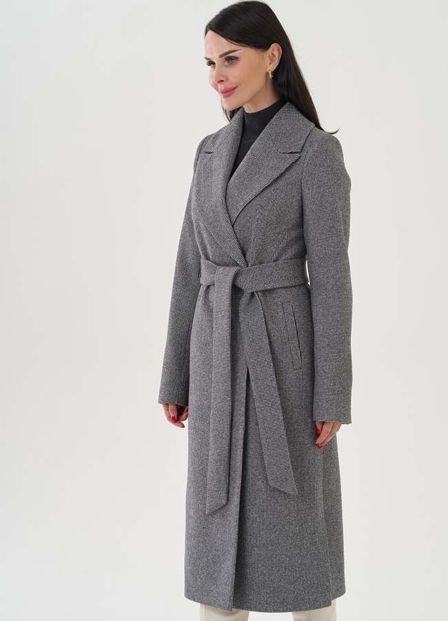 фото Пальто женское с английским воротником модель № 82061