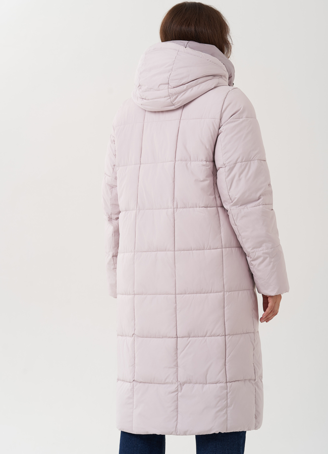 Женский пуховик с капюшоном  модель № 25722 универмаг малина