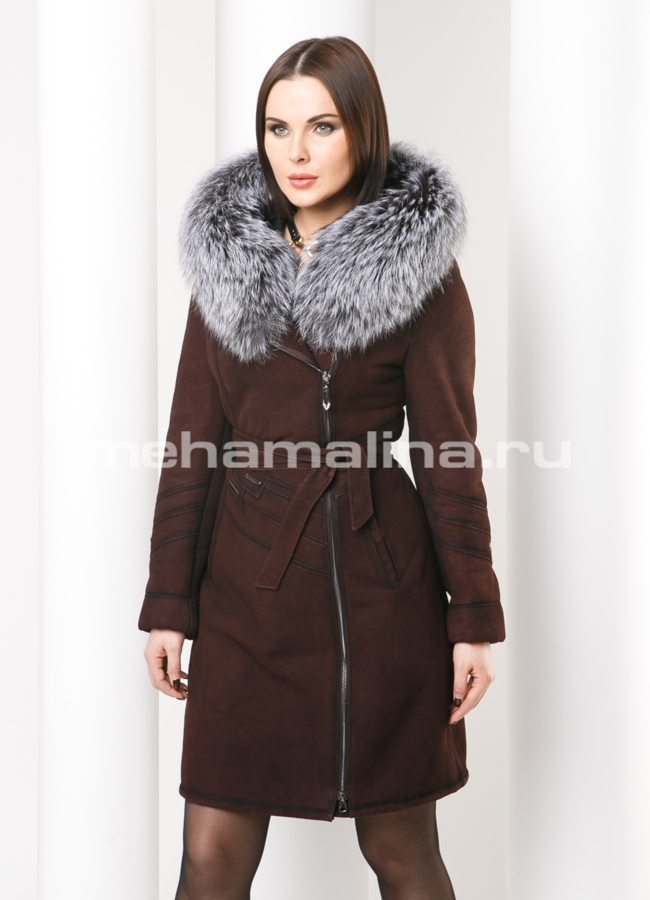 фото Дубленка с чернобуркой модель № D-161