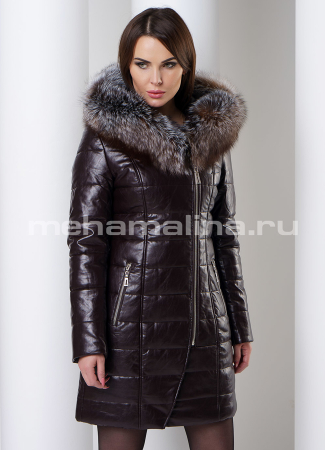 Пуховик с капюшоном модель № 8779 универмаг малина
