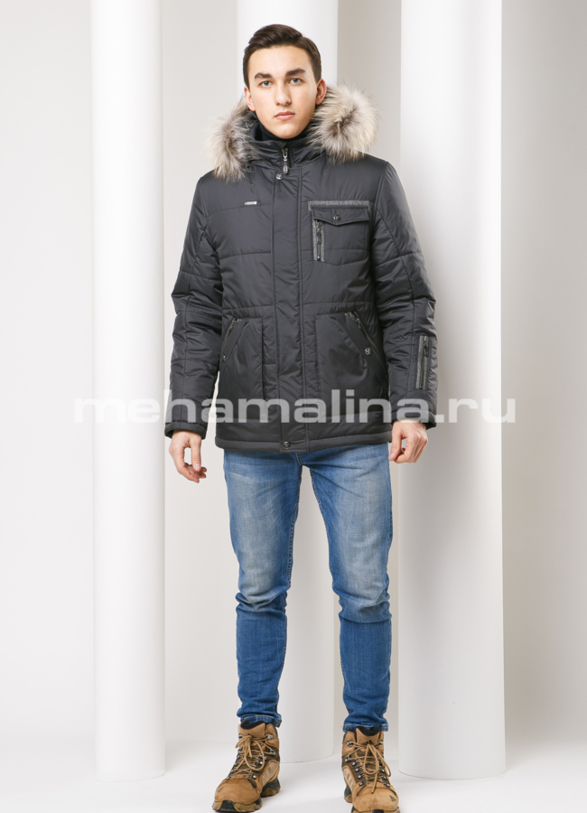 Зимняя куртка на молнии модель № KM-30 в рассрочку