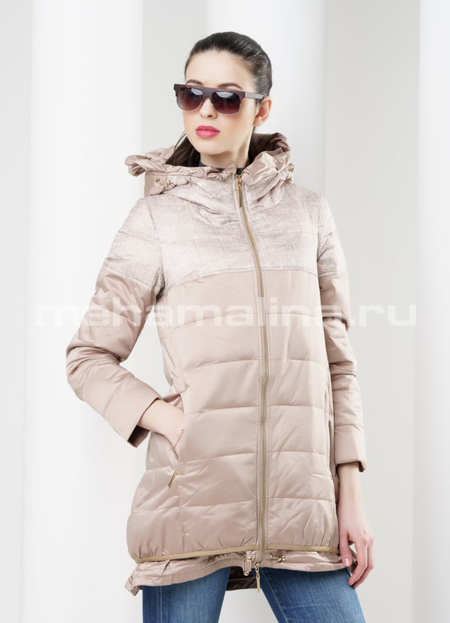 Куртка женская  модель № PK-12 меха малина