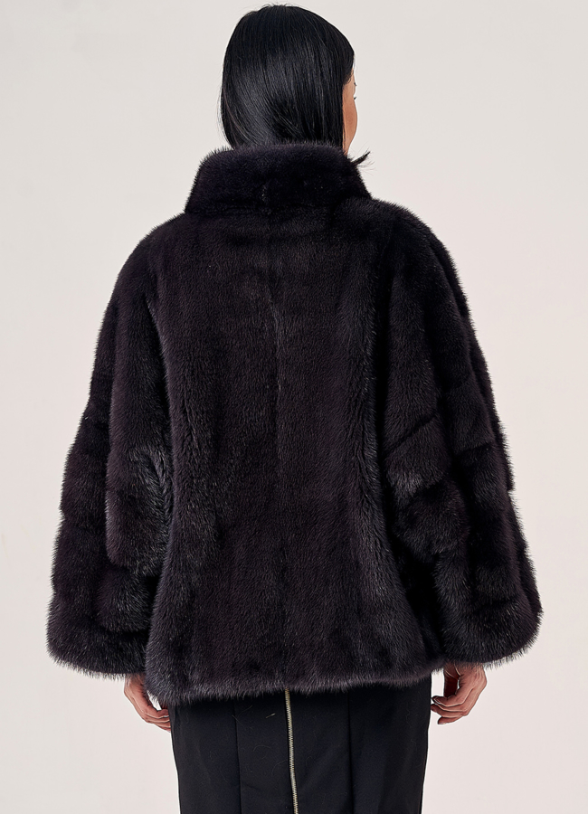 Короткая норковая шуба  модель № 23103 в кредит