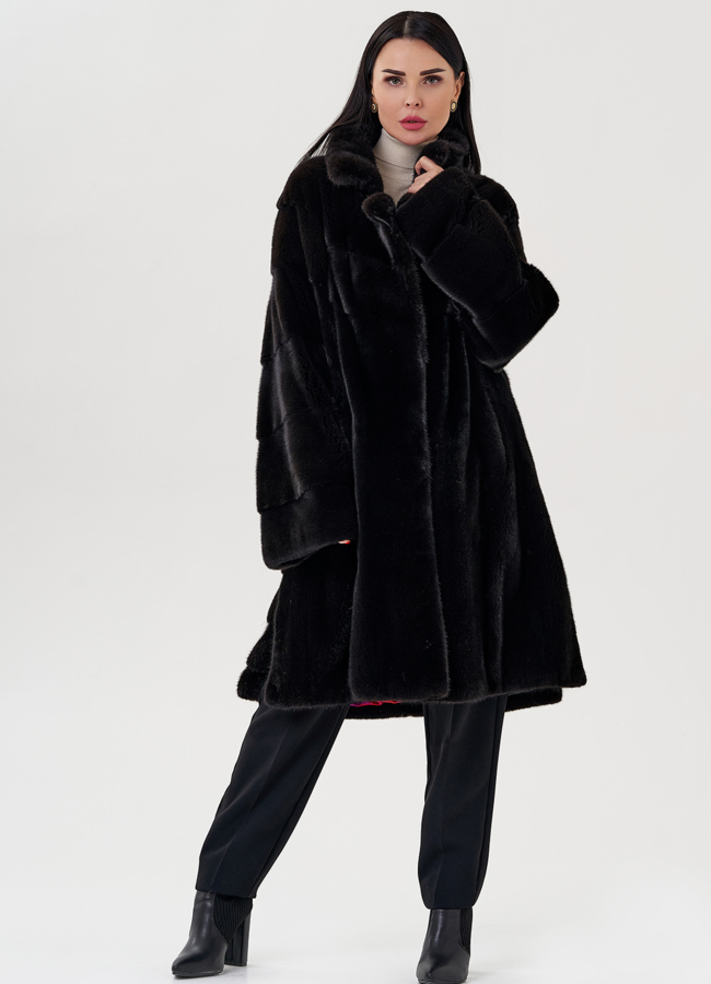 Шуба из греческой норки модель № S-646 универмаг малина