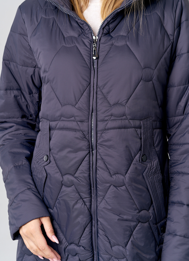 Удлиненное женское пальто  модель № 21583 универмаг малина