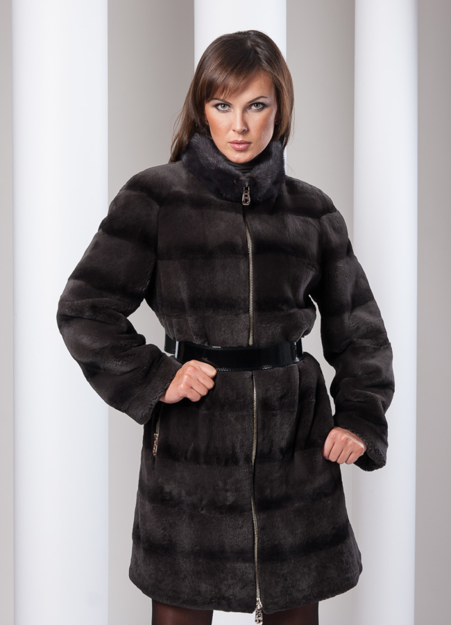 фото Шуба Rex графит модель № S-54 фото Шуба Rex графит модель № S-54