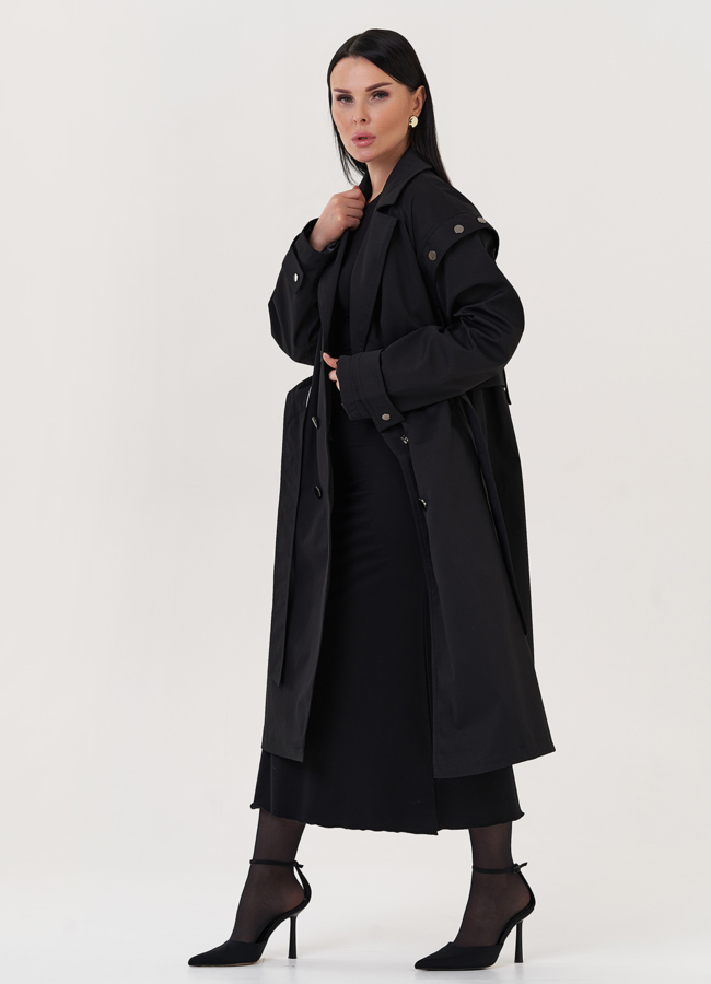 Плащ с английским воротником модель № 27016 в рассрочку