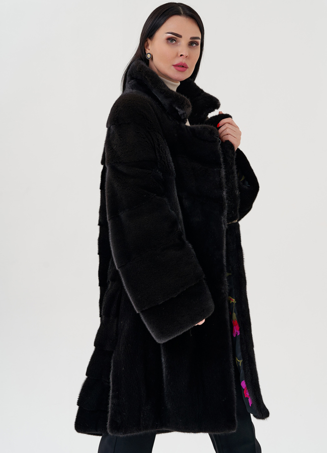 Шуба из греческой норки модель № S-646 универмаг малина