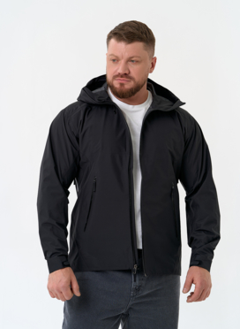 Мужская ветровка черного цвета
