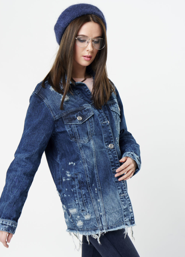 Куртка джинсовая  модель № 377 универмаг малина